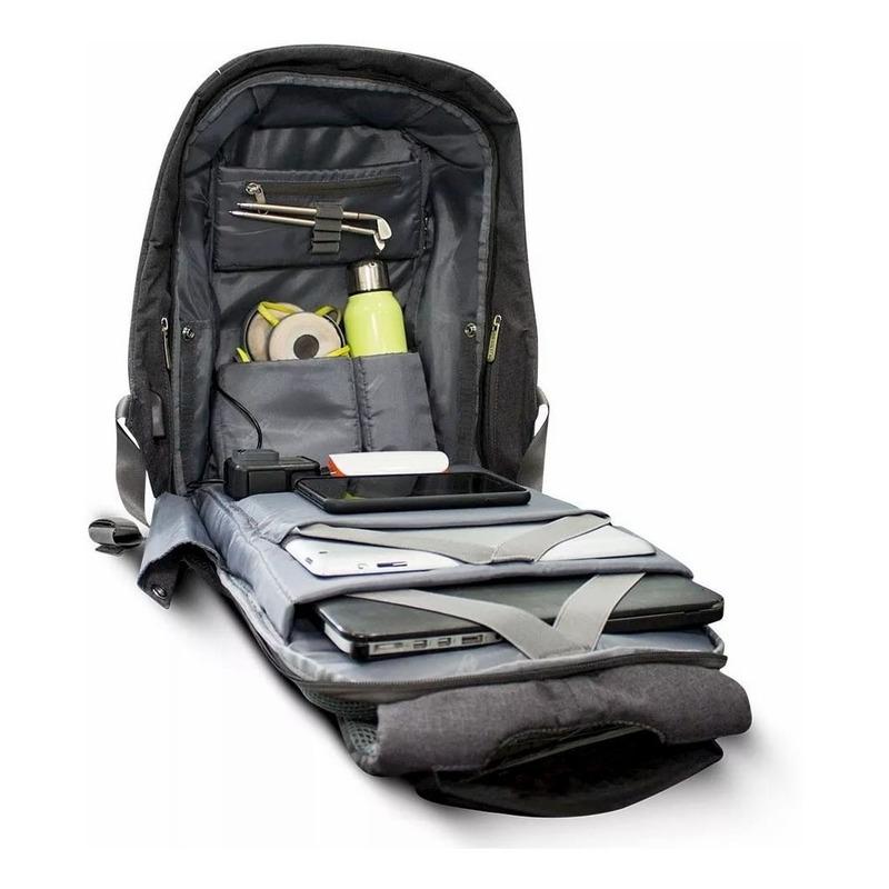 Mochila Backpack Skypeak Antirrobo de 15,6" con funda repelente al agua y puerto USB SHIELD-115BK