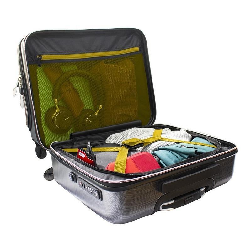 Maleta Skypeak Rígida Plata 20 Pulgadas Bussines Travel Pro