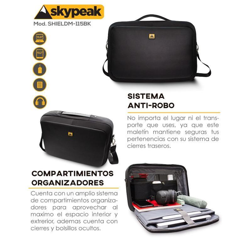 Maletín Antirrobo Skypeak De 15.6  Shieldm-115bk