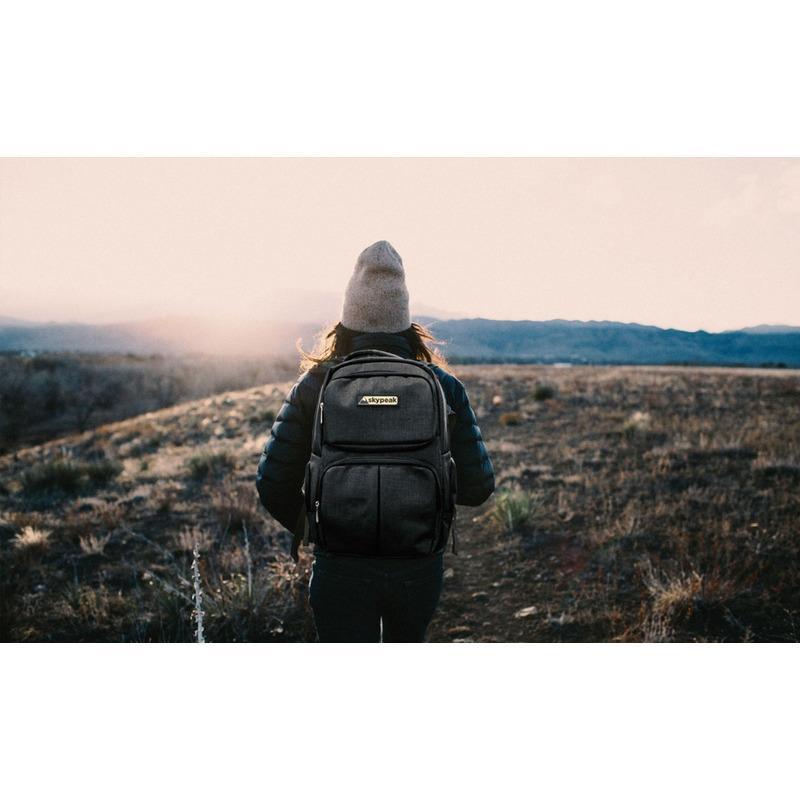 Skypeak Mochila Para Laptop 15  Con Bolso Rígido Organizador