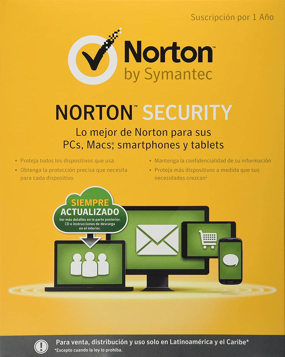 Antivirus Symantec Security 1 Usuario 5dispositivos/21333622