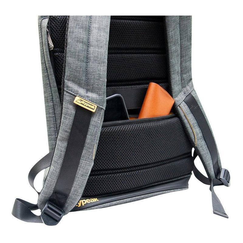 Mochila backpack Skypeak de 15,6" tamaño Grande, incluye funda anti lluvia BLADEX-115GR