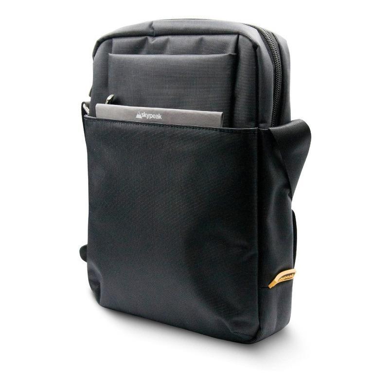 Bolso Maletín Skypeak de hombro cruzado universal para Tablet de 10” de uso diario y de viaje. CORMV-110BK