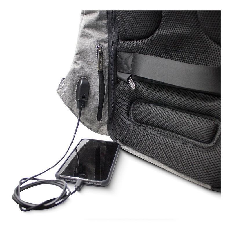 Mochila Antirrobo Skypeak Gris Para Laptop 15 Funda Lluvia