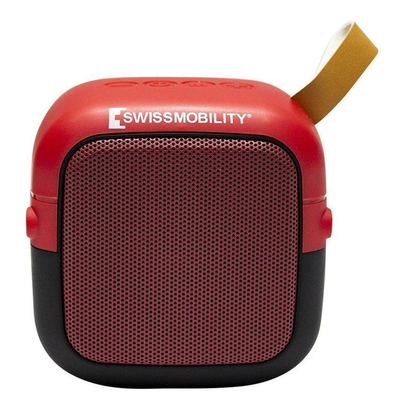 Bocina Bluetooth portátil Swissmobility  MSW-5RD roja