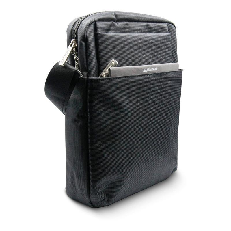 Bolso Maletín Skypeak de hombro cruzado universal para Tablet de 10” de uso diario y de viaje. CORMV-110BK