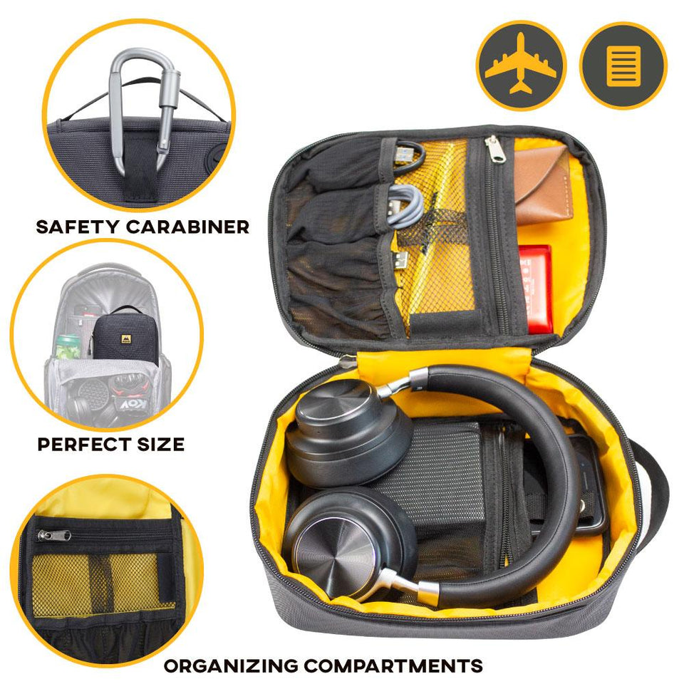 Organizador Portátil Skypeak para Cables USB, Accesorios pequeños, Baterías Portátiles APM-103BK