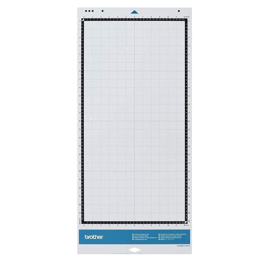 Tapete Adhesivo de Baja Sujeción 12"x24" CADXMATLOW24 Brother, para sujeción de materiales finos, compatible con ScanNCut SDX