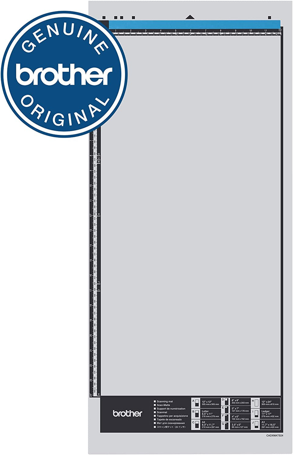Tapete de escaneo de 12 x 24” Brother, CADXMATS24, compatible con ScanNCut