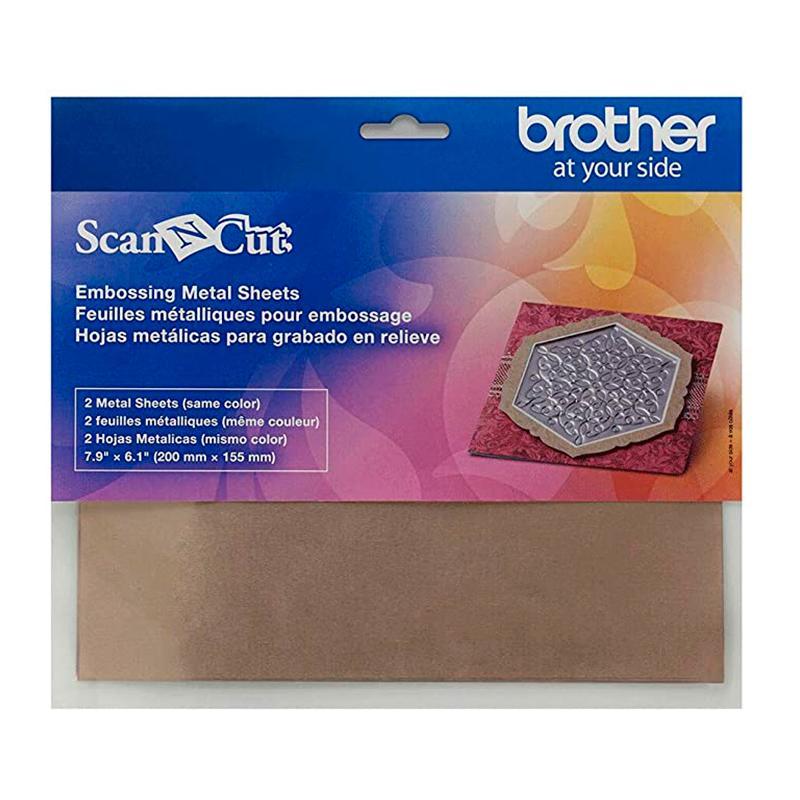 Juego de hojas metálicas de lámina de latón de 200 x 155 mm para grabado en relieve, compatible con ScanNCut SDX