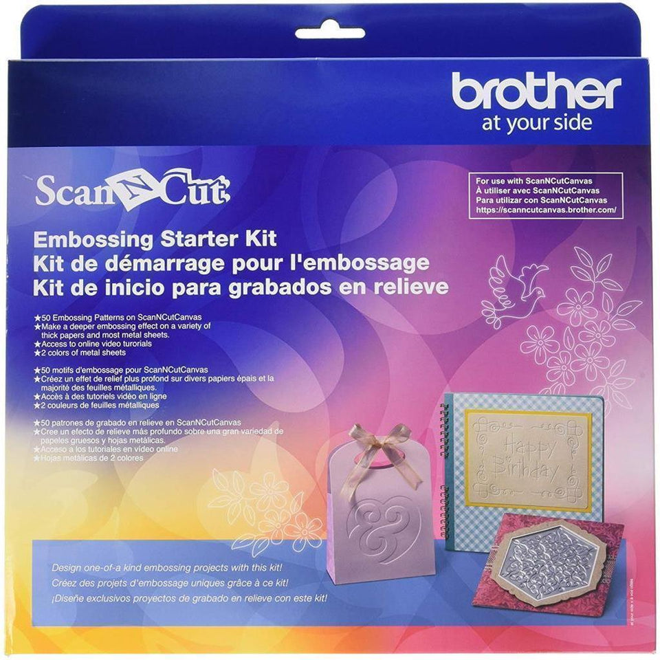 Kit de inicio para grabados en relieve en papel y metal CAEBSKIT1 Brother, compatible con ScanNCut DX
