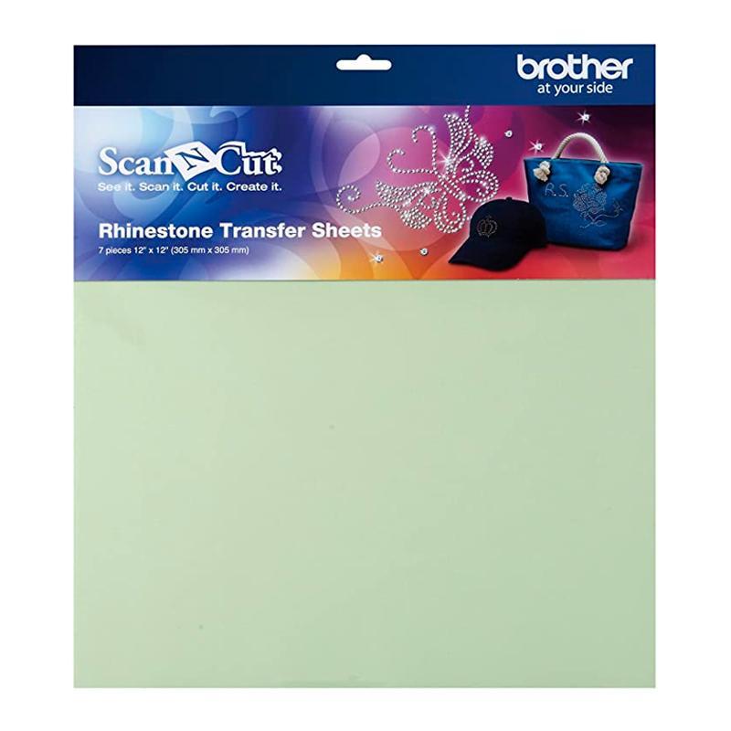 Juego de hojas de transferencia y plantilla de 12 x 12" para  crear proyectos de pedrería, compatible con Brother ScanNCut SDX