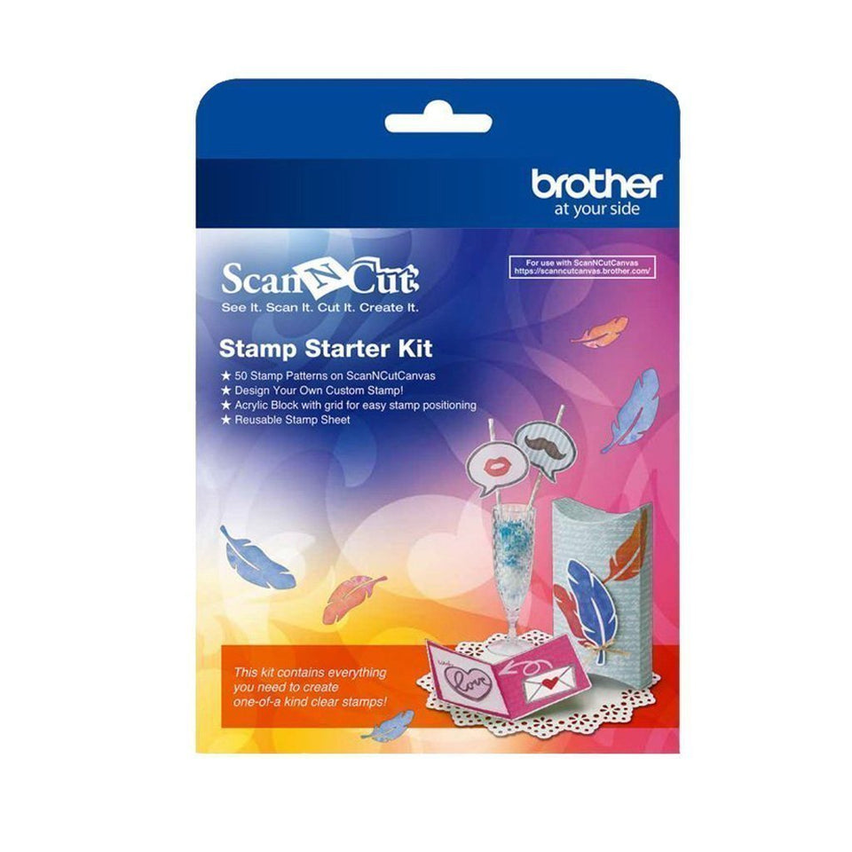 Kit de Inicio para Sellos CASTPKIT1 Brother, sellos personalizados, 50 patrones de sellos, compatible con ScanNCut SDX