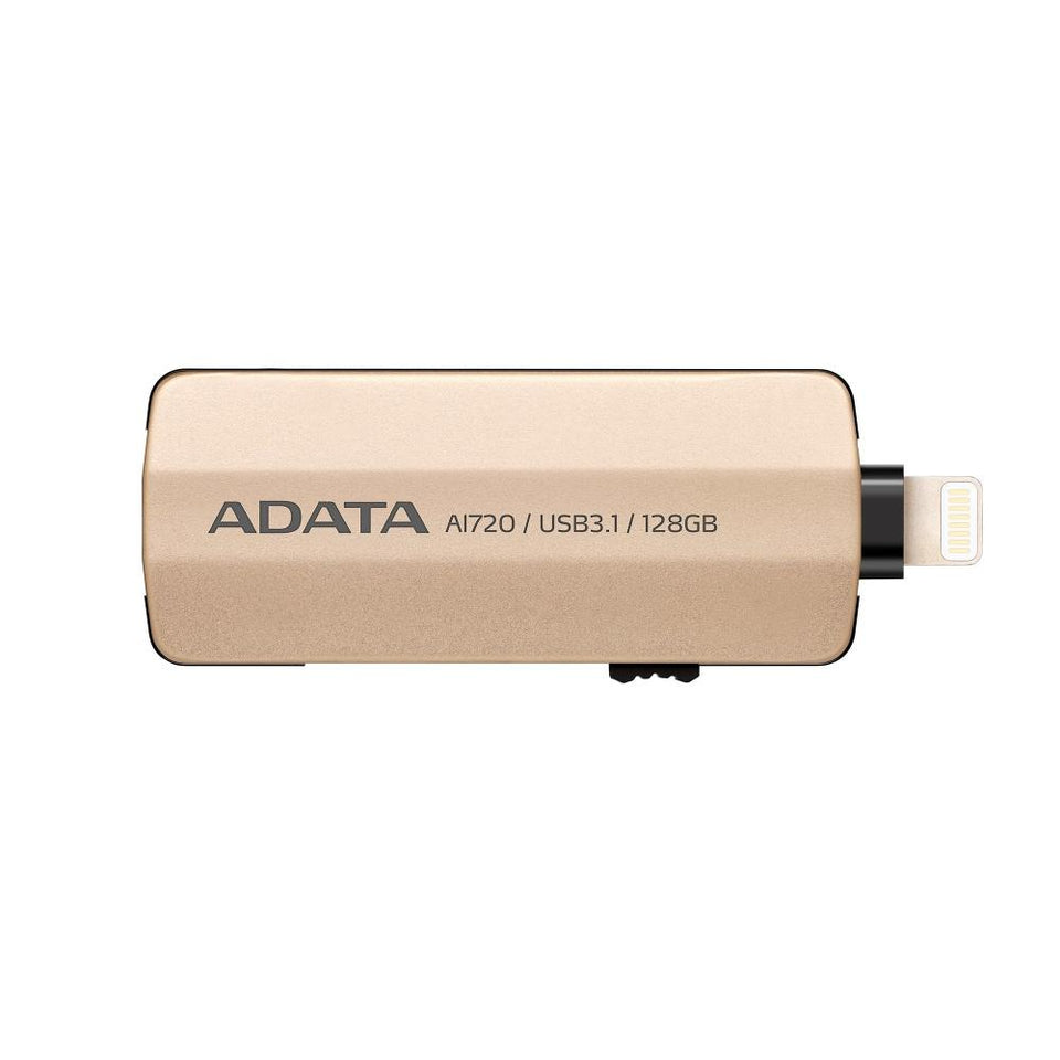 Memoria USB Kingston i-Memory AI720, 64GB, USB 3.1/Lightning, Oro