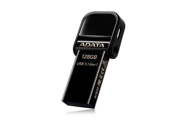Memoria USB Adata AI920, 128GB, Lightning/ USB 3.0, Negro - para iPhone/iPad/iPod