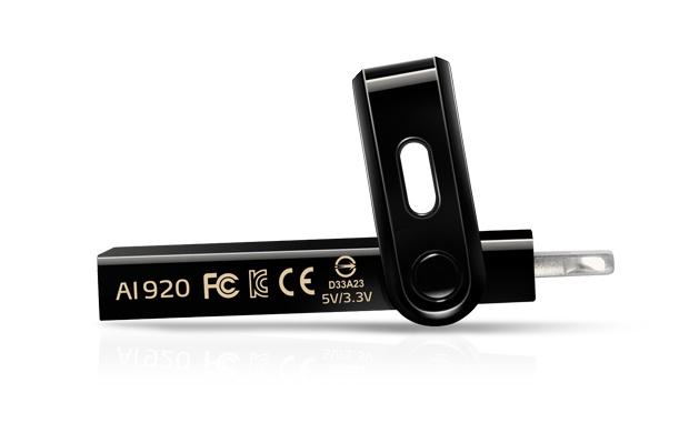 Memoria USB Adata AI920, 128GB, Lightning/ USB 3.0, Negro - para iPhone/iPad/iPod