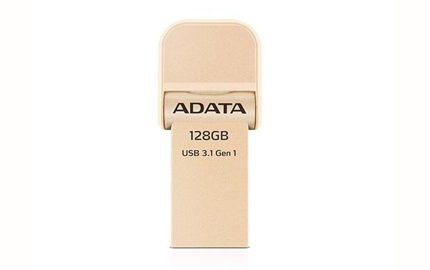 Memoria USB Adata AI920, 128GB, Lightning/ USB 3.0, Oro - para iPhone/iPad/iPod