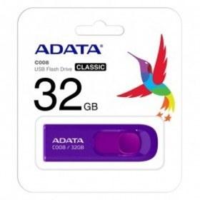 Memoria USB Adata C008, 32GB, USB 2.0, Morado