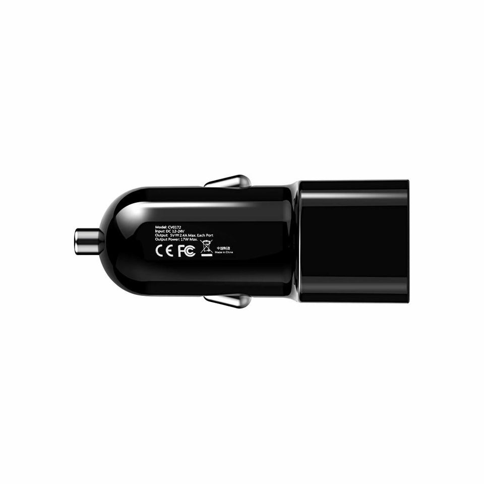 Adata Cargador para Auto ACV0172, 5V, 2 Puertos USB, Negro