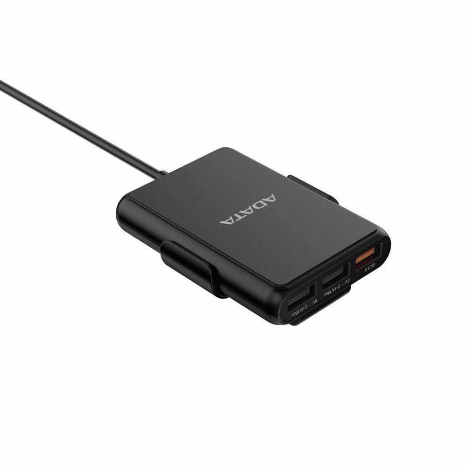 Adata Cargador para Auto CV0525, 4x USB 2.0, 1x USB 3.0, Negro
