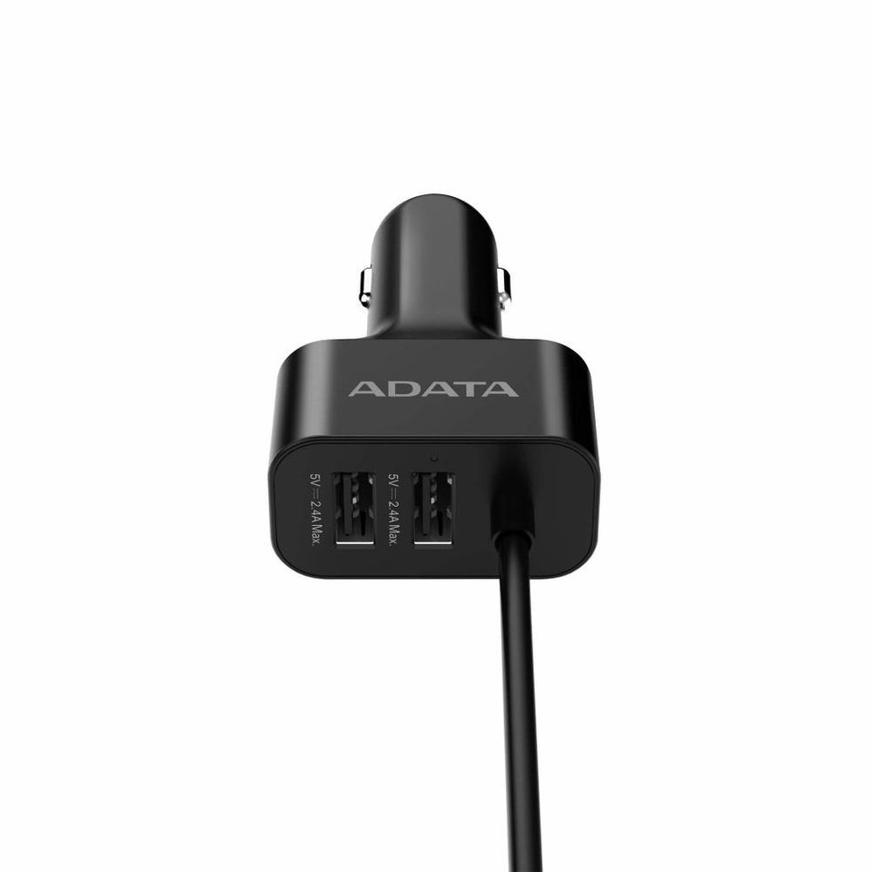 Adata Cargador para Auto CV0525, 4x USB 2.0, 1x USB 3.0, Negro