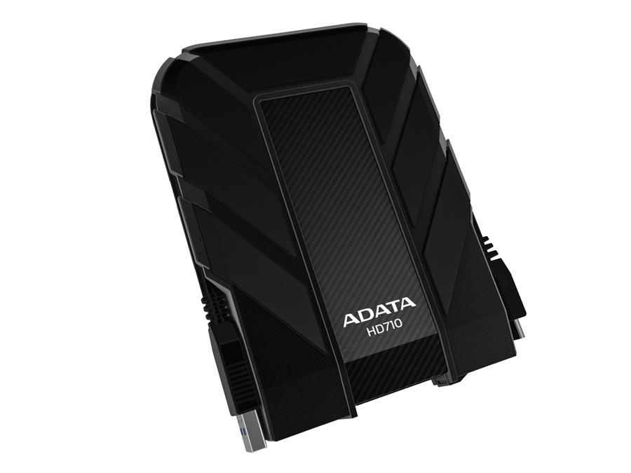 Disco Duro Externo Adata DashDrive Durable HD710 2.5'', 1TB, USB 3.0, 5400RPM, Negro, A Prueba de Agua y Golpes - para Mac/PC