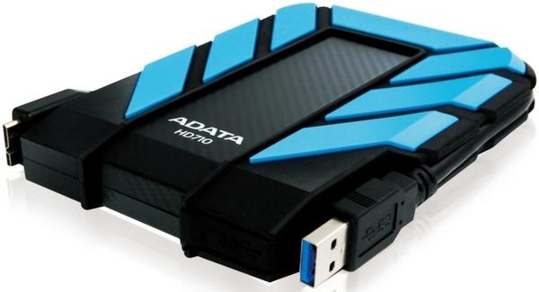 Disco Duro Externo Adata DashDrive Durable HD710 2.5'', 1TB, USB 3.0, 5400RPM, Azul, A Prueba de Agua y Golpes - para Mac/PC