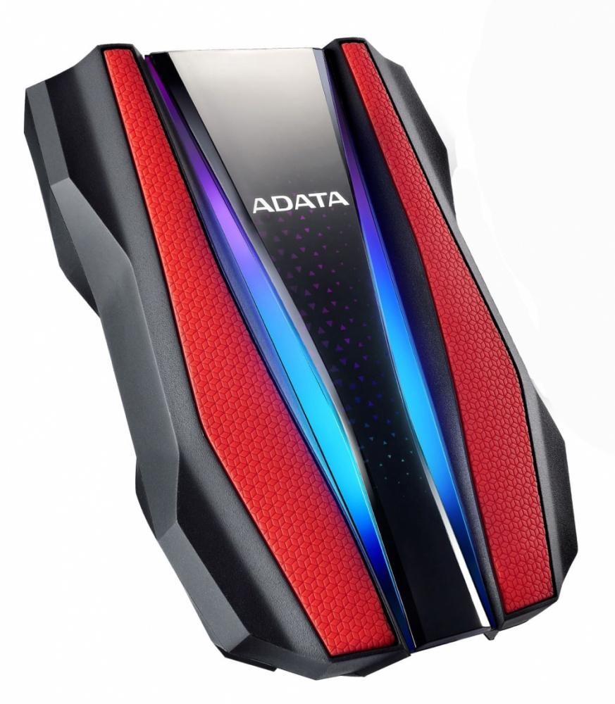 Disco Duro Externo Adata HD770G RGB 2.5", 1TB, USB, Rojo, A Prueba de Agua, Polvo y Golpes