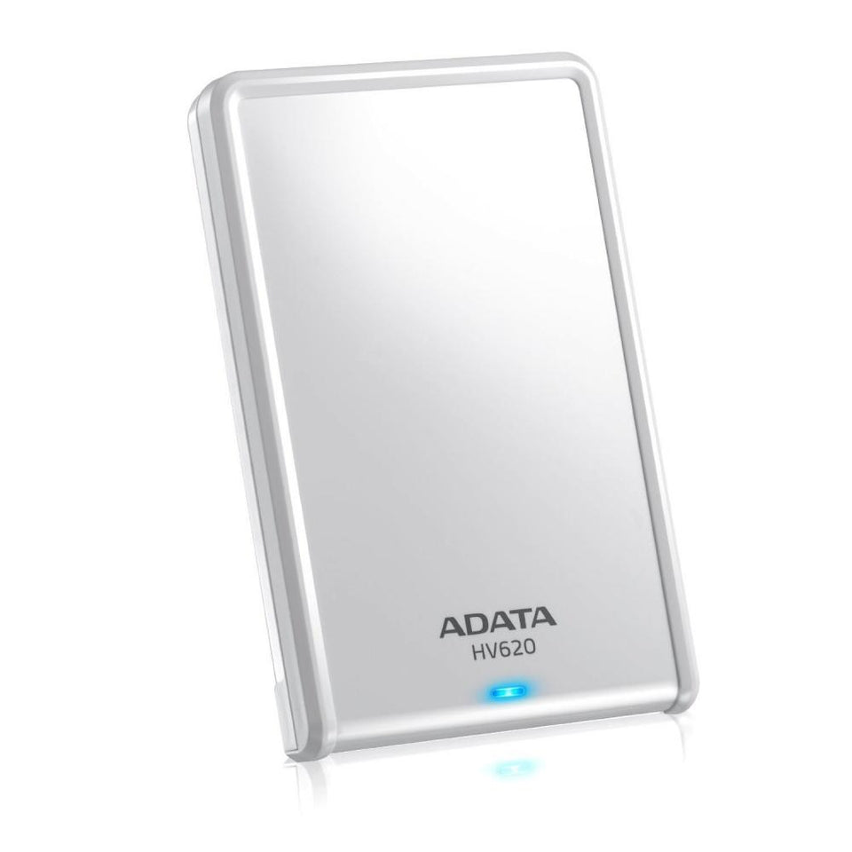 Disco Duro Externo Adata HV620 2.5'', 2TB, USB 3.0, Blanco