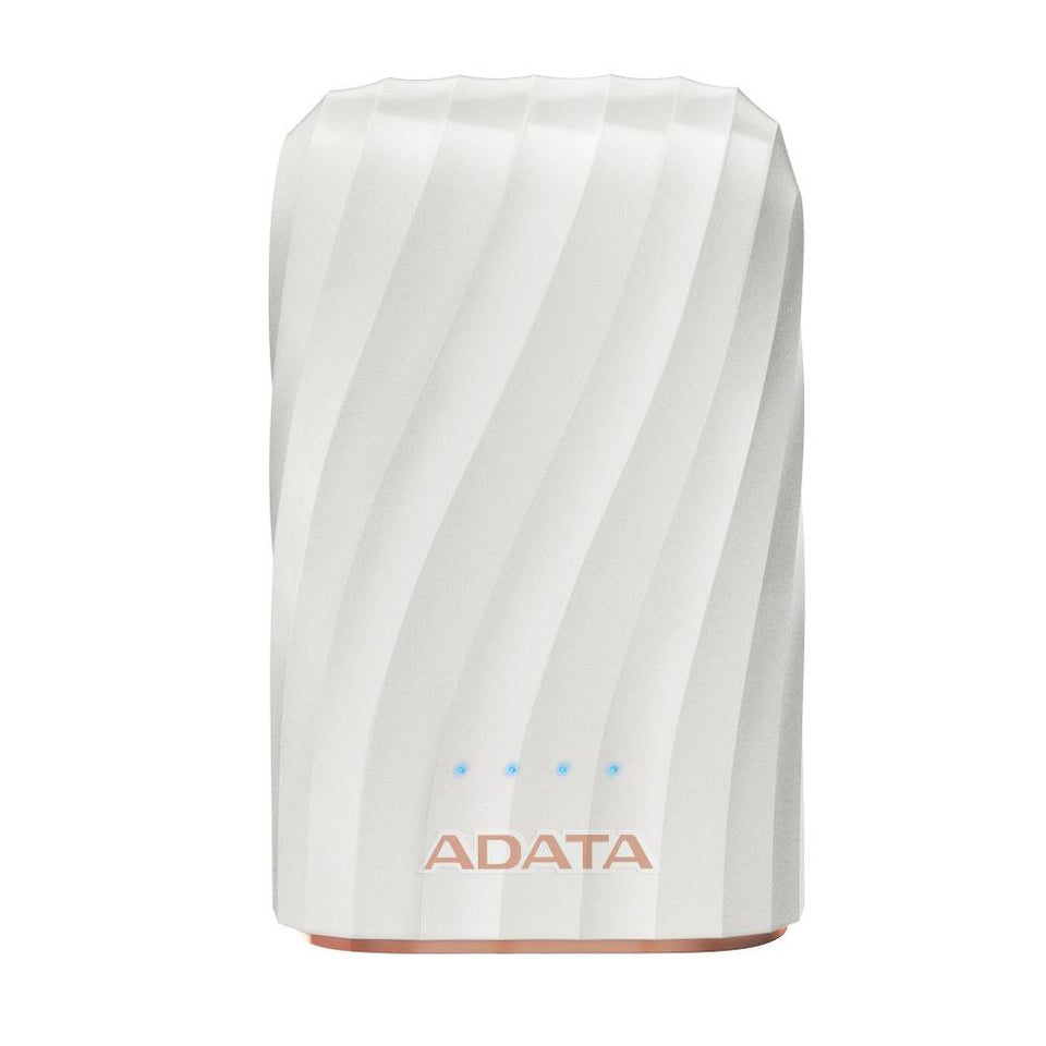 Cargador Portátil Adata Power Bank P10050C, 10050mAh, Blanco