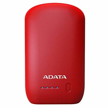Cargador Portátil Adata Power Bank P10050V, 10.050mAh, Rojo