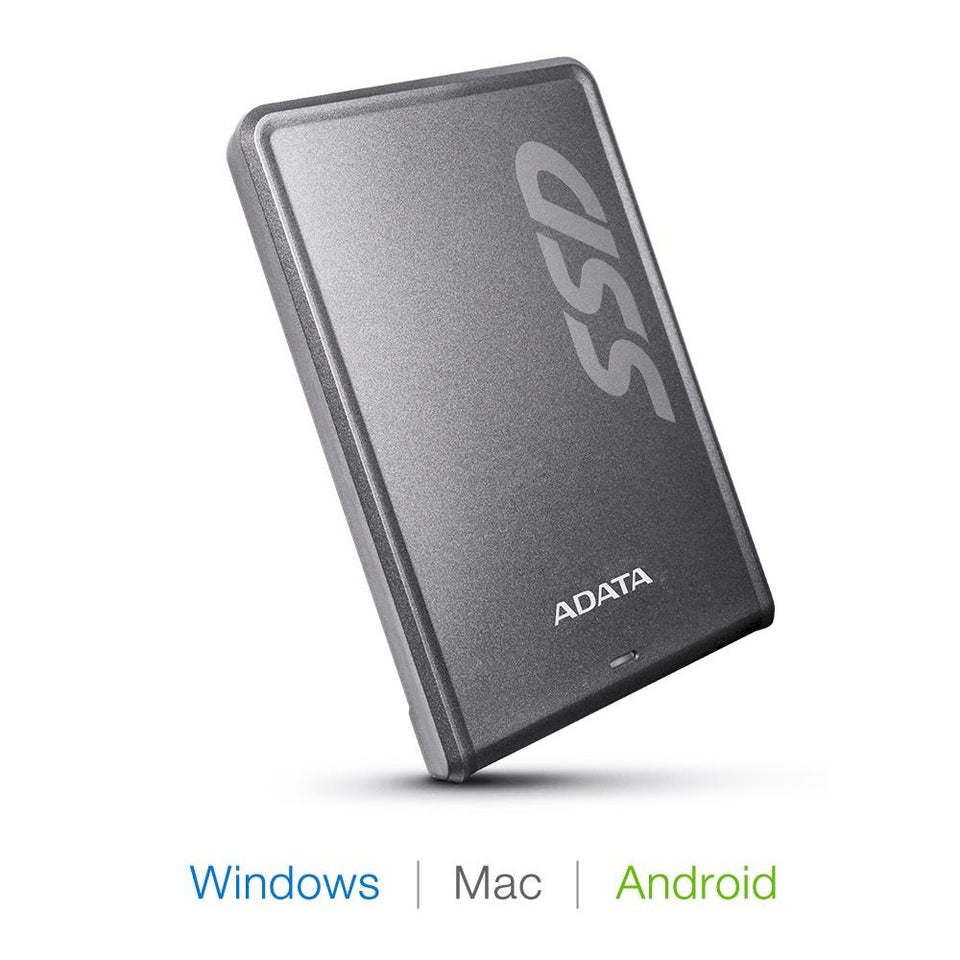 SSD Externo Adata SV620H, 512GB, 2.5'', 11.5mm, Titanio