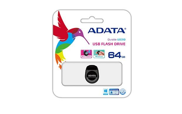 Memoria USB Adata DashDrive Durable UD310, 64GB, USB 2.0, Negro