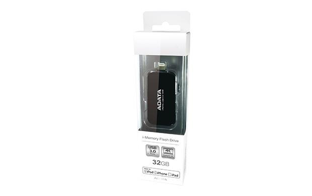 Memoria USB Adata UE710, 32GB, USB 3.0/Lightning, Negro