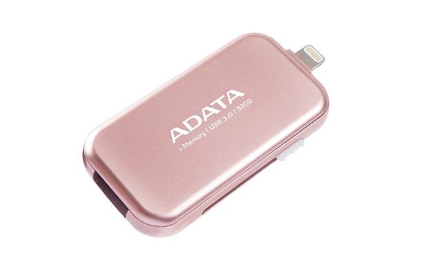 Memoria USB Adata UE710, 32GB, USB 3.0/Lightning, Rosa