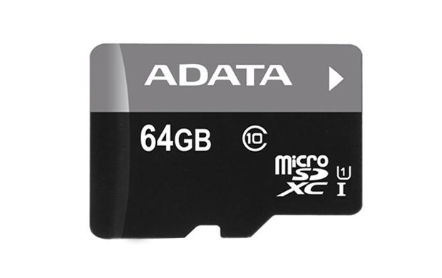 Memoria Flash Adata, 64GB microSDHC UHS-I Clase 10, con Adaptador