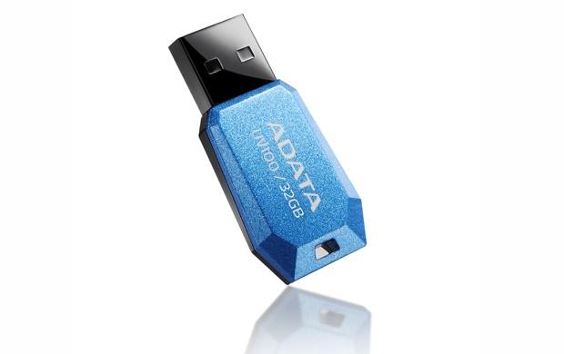 Memoria USB Adata DashDrive UV100, 32GB, USB 2.0, Azul