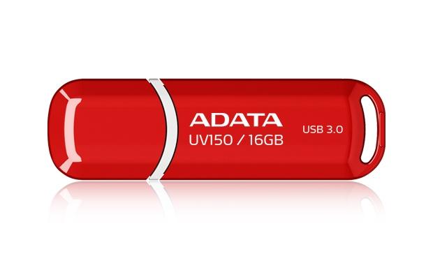Memoria USB Adata DashDrive UV150, 16GB, USB 3.0, Rojo