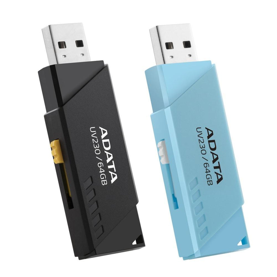 Memoria USB Adata UV230, 64GB, USB 2.0, Azul