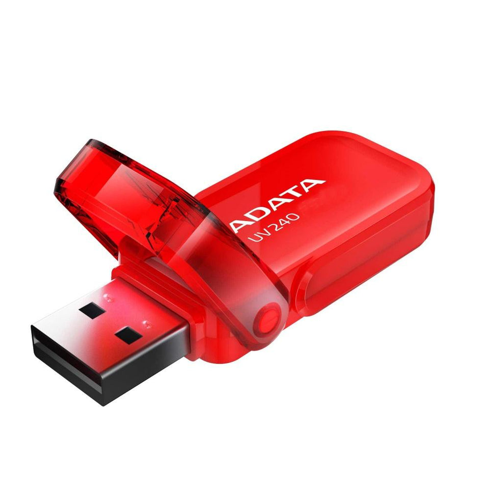 Memoria USB Adata UV240, 16GB, USB 2.0, Rojo