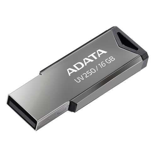 Memoria USB Adata UV250, 16GB, USB 2.0, Plata