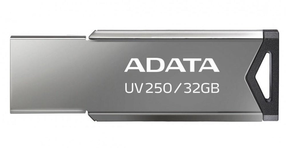 Memoria USB Adata UV250, 32GB, USB 2.0, Plata