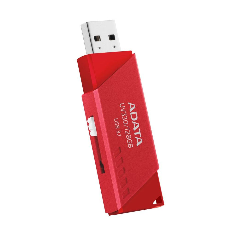 Memoria USB Adata UV330, 128GB, USB 3.0, Rojo