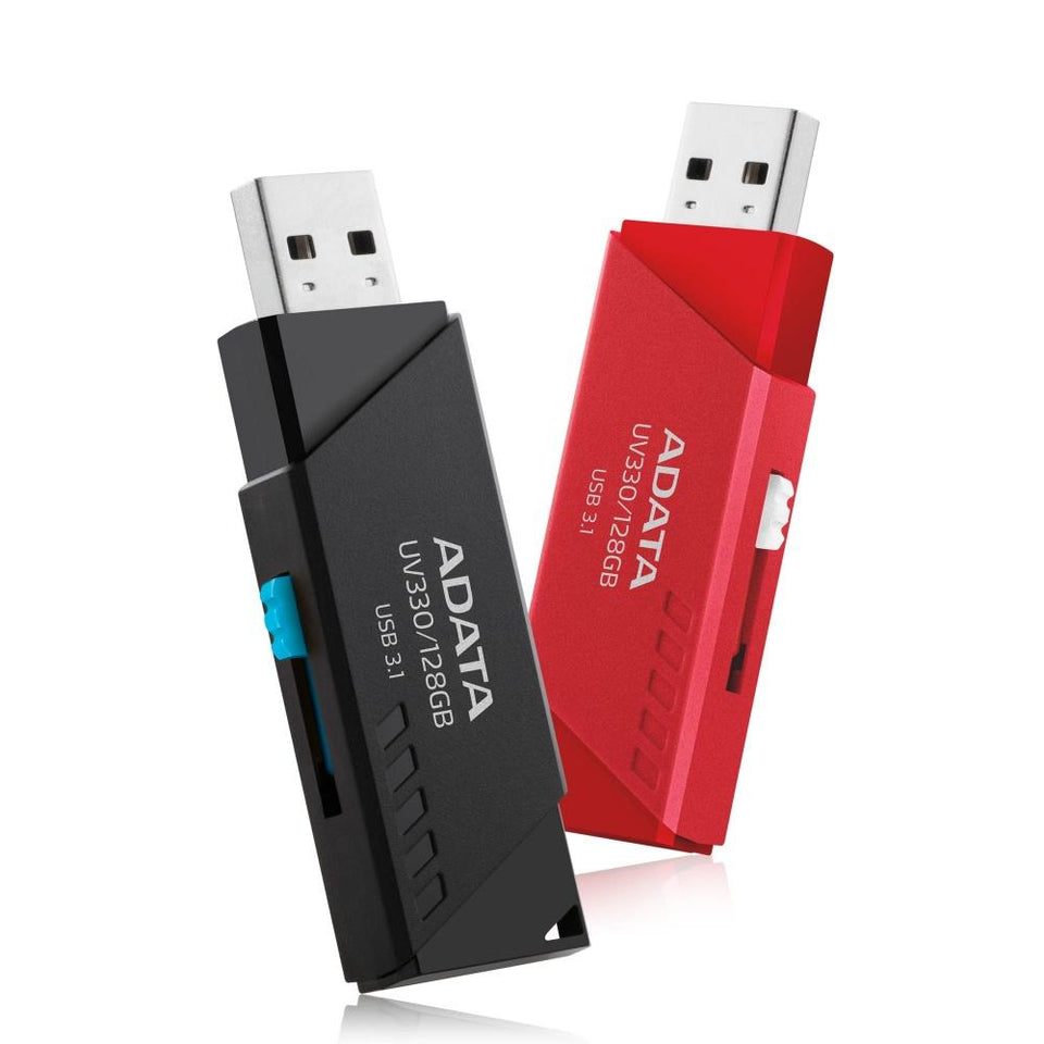 Memoria USB Adata UV330, 128GB, USB 3.0, Rojo