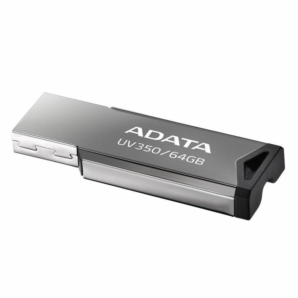 Memoria USB Adata UV350, 64GB, USB 3.0, Plata