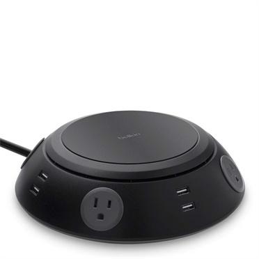 Belkin Supresor de Picos B2E031TT06-BLK, 4 Contactos, 8x USB, 1080 Joules