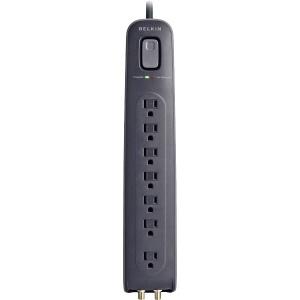 Belkin Supresor de Picos BV107030-04-BLK, 7 Contactos, 2000 Joules