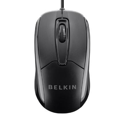 Belkin Mouse Óptico F5M010QBLK, Alámbrico, USB, 800DPI, Negro