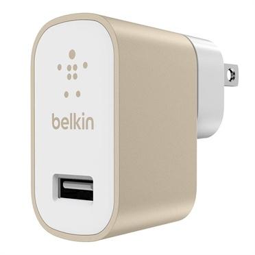 Belkin Micro Cargador de Pared Universal MIXIT, 5V, 2.4A, Oro/Blanco