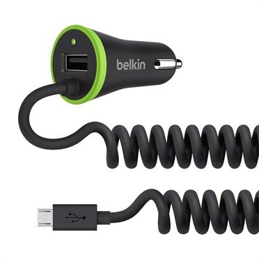 Belkin Cargador para Auto BOOSTUP, 3.4A, 2x USB 2.0, Negro/Verde